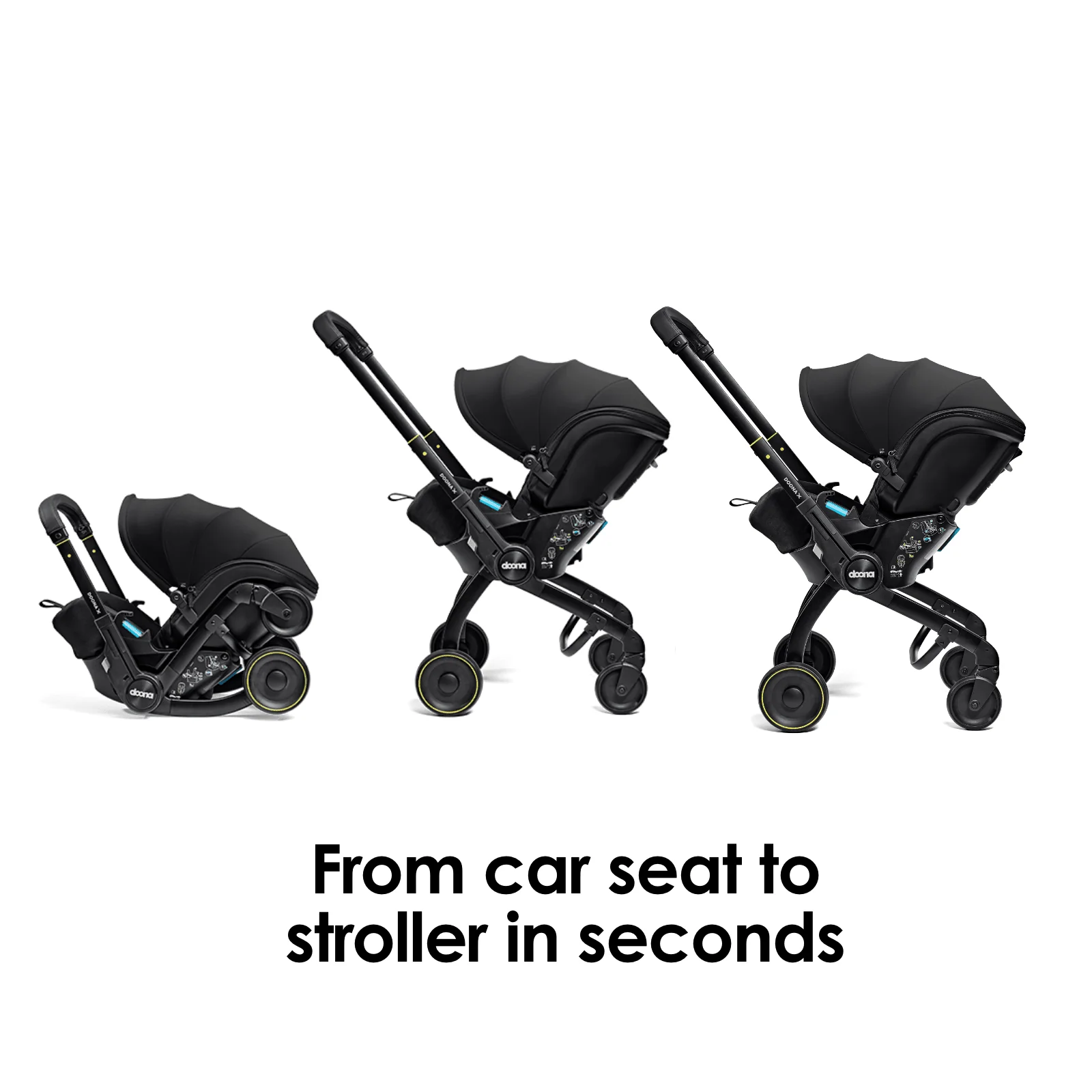 Doona X Car Seat & Stroller Nitro Black - Image 3