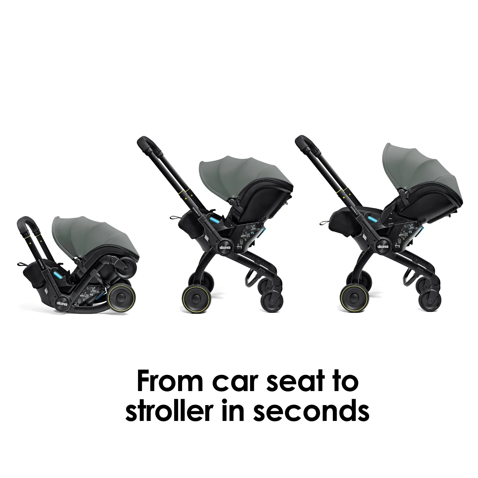 Doona X Car Seat & Stroller  - Slate Green - Image 3